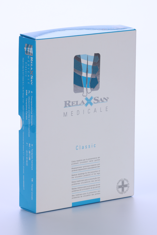 Чулки Relaxsan Medicale Classic 1 класс компресс M1170 — AGH закрытый носок бежевый р 4-XL стандарт
