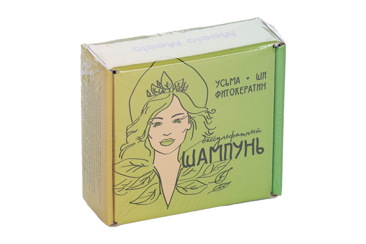 Шампунь Meela Meelo бессульфатный твердый Усьма-ши-фитокератин, 85 г