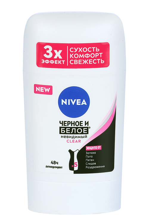 Антиперспирант Nivea ч/б невидим стик, 50 мл