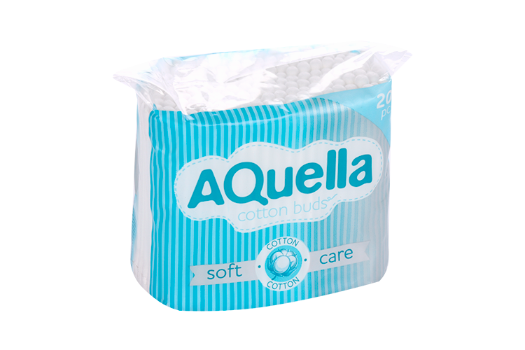 Ватные палочки Aquella, 200 шт, пакет