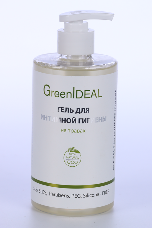 Гель д/интимной гигиены GreenIDEAL на травах натурал/бессульфат, 450 мл