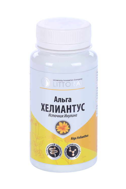 Альга Хелиантус Littoral, 0,5 г, 120 шт, капсулы