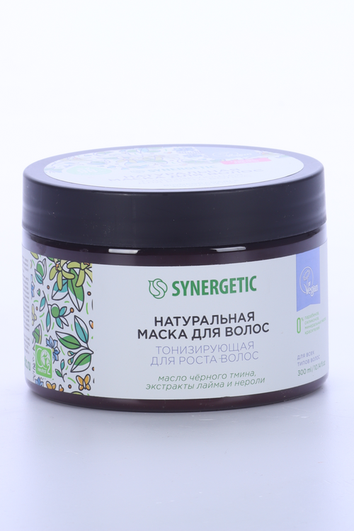 Маска д/волос SYNERGETIC Тонизирующая д/роста волос, 300 мл