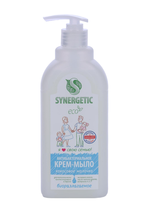 Крем-мыло SYNERGETIC Кокосовое молочко, 500 мл