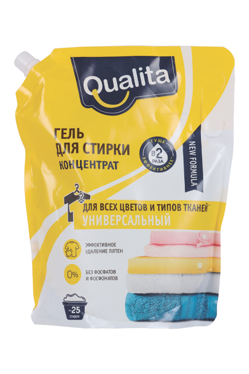 Гель д/стирки Qualita д/всех типов белья 1 000 мл