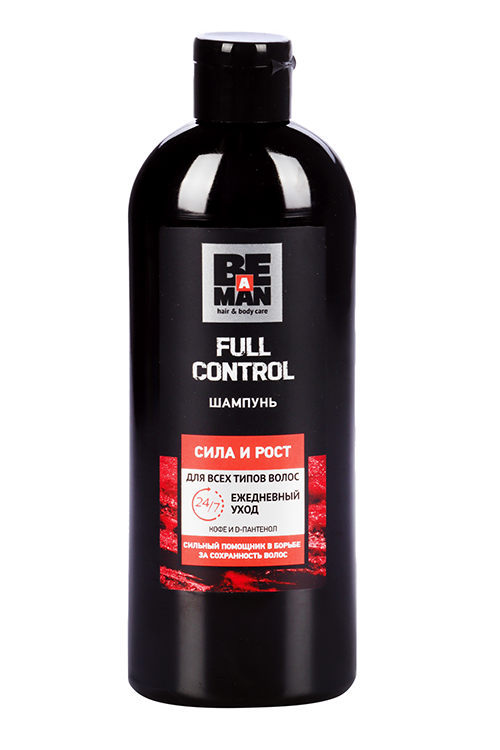 Шампунь BE a MAN Full Control д/всех типов волос, 360 мл