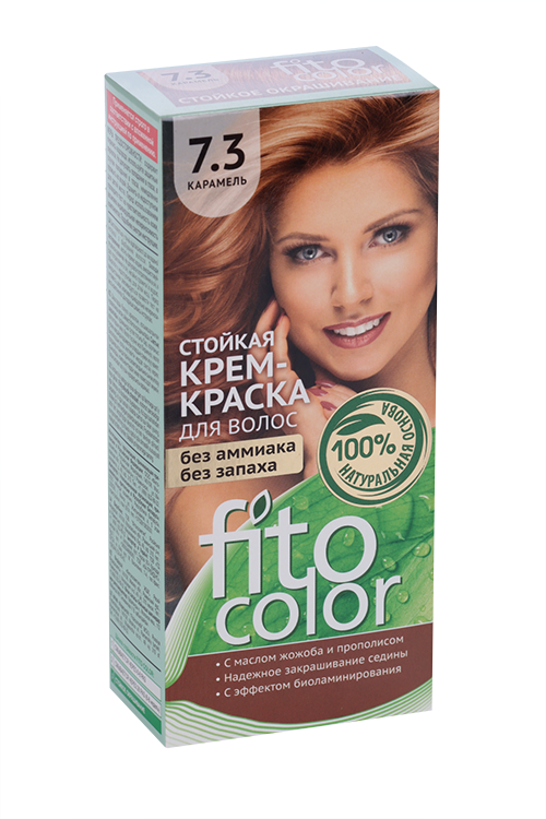 Крем-краска д/волос серии Fitocolor тон 7.3 карамель 115 мл