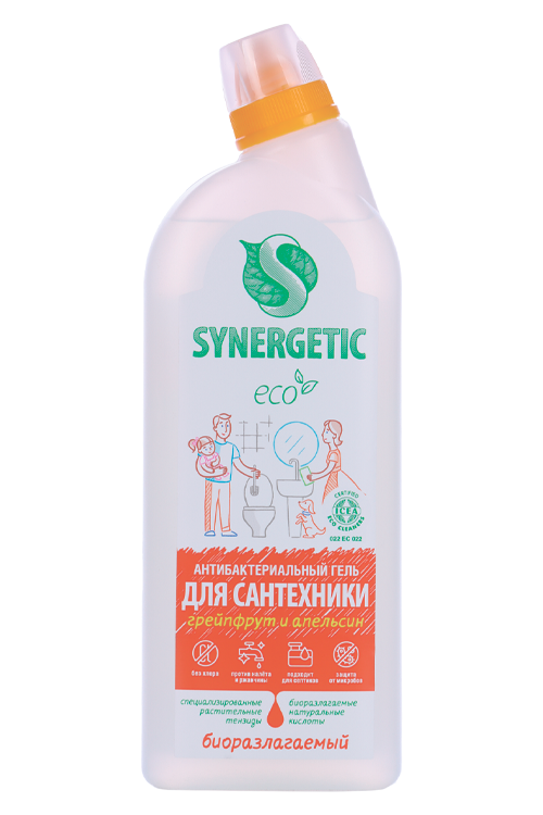 Средство SYNERGETIC д/мытья сантехники 5 в 1 биоразлагаемое 0,7 л