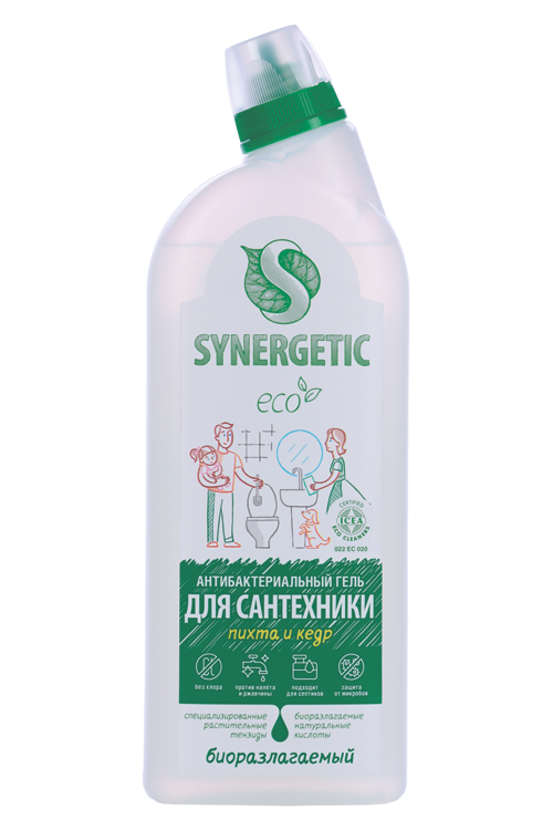 Средство SYNERGETIC д/мытья сантехники Хвойный лес биоразлагаемое 0,7 л