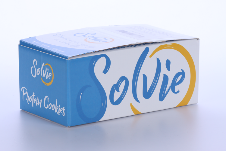 Печенье Solvie Protein cookies глазир с молоч шоколад б/сах, 60 г, 8 шт