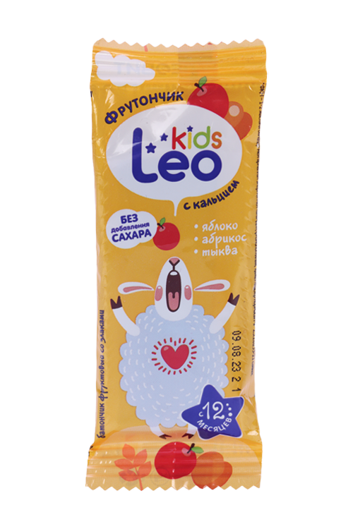 Батончик Leo Kids Фрутончик со злаками яблоко/курага/фенхель, 20 г