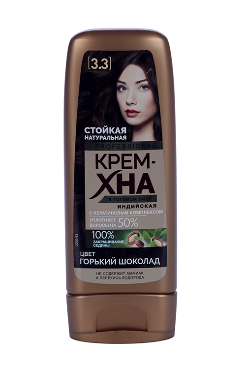 Крем-Хна Fito косметик Professional индийская горький шоколад 140 мл