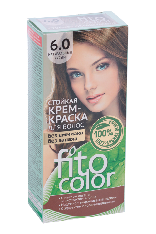 Крем-краска Fitocolor натуральный русый д/волос тон 6.0 115 мл
