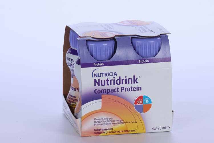 Смесь Nutricia Нутридринк Компакт Протеин персик/манго, 125 мл, 4 шт