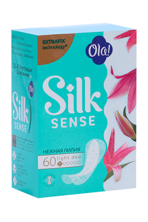 Салфетки Ола Silk Sense Light ежедн стринг-мультиформ нежная лилия, 60 шт