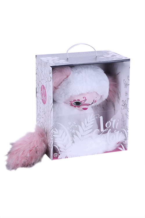 Игрушка Budi Basa Lori Colori Юки белая мягкая 30 см