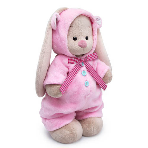 Игрушка Budi Basa Зайка Ми в меховом комбинезоне мягкая 32 см