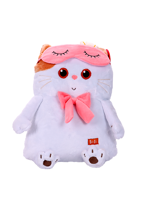 Игрушка-подушка Budi Basa Кошечка Ли-Ли в маске для сна 32 см