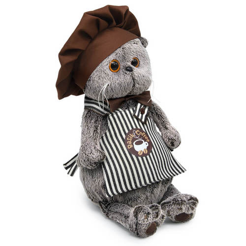 Игрушка Budi Basa Кот Басик — бариста мягкая 30 см