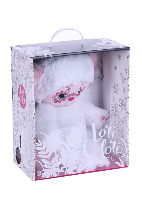 Игрушка Budi Basa Lori Colori Юки белая мягкая 25 см