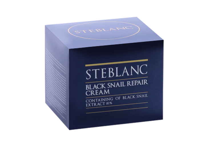 Крем STEBLANC Black Snail Repair восстанавливающий д/лица, 55 мл
