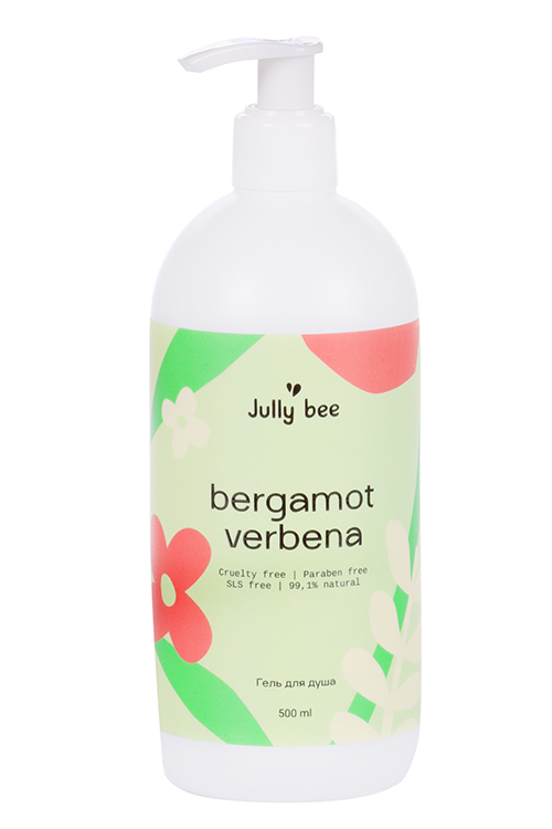 Гель д/душа Jully Bee Бергамот и вербена увлаж, 500 мл