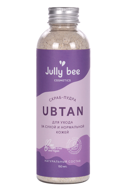 Скраб-пудра Jully Bee Ubtan д/ухода за сухой/нормальной кожей лица, 150 мл