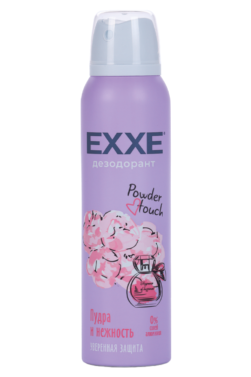 Дезодорант-спрей Exxe Powder touch Пудра и Нежность женский, 150 мл