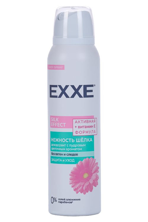 Дезодорант-спрей Exxe Silk effect Нежность шелка женский, 150 мл