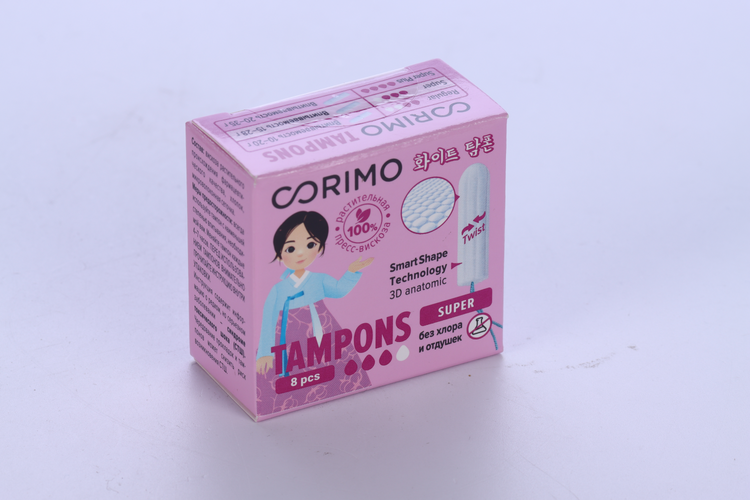 Тампоны Corimo Super Plus гигиенические, 8 шт
