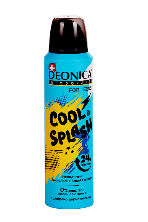 Дезодорант Deonica for teens Cool & Splash спрей, 150 мл