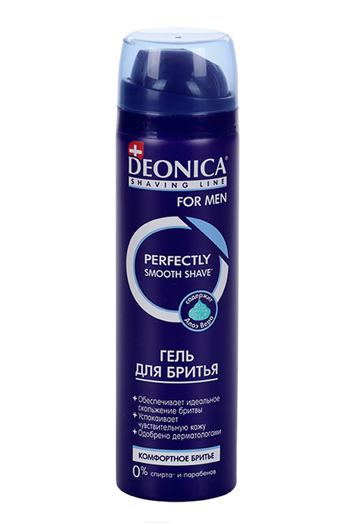 Гель д/бритья Deonica for men Комфортное бритье, 200 мл