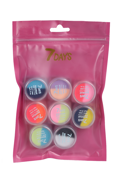 Набор 7DAYS UVglow Neon Pastel 08 PERFECT MATCH граф лайнеров д/мак 8 шт 5 г