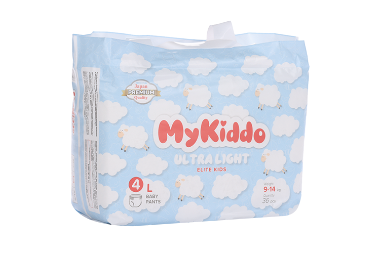 Подгузники-трусики MyKiddo Elite Kids Premium 4 ультратонкие д/детей L (9-14кг), 36 шт