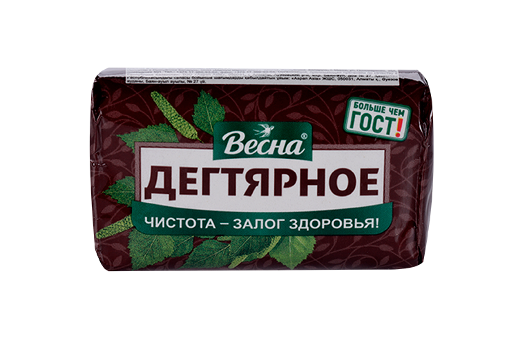 Мыло Весна Дегтярное, 90 г, (4601313000426)