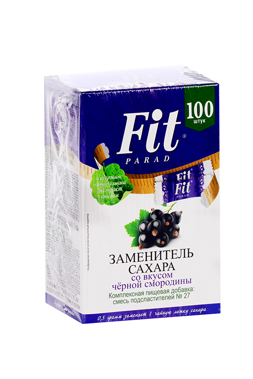 Сахарозаменитель FitParad №27 со вкусом Черная смородина, 100 шт, стики