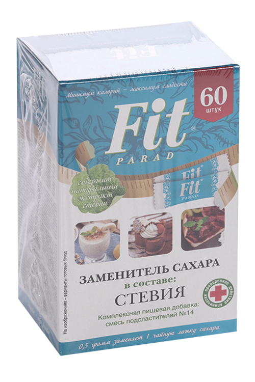 Сахарозаменитель ФитПарад №14, 30 г, 60 шт, стики