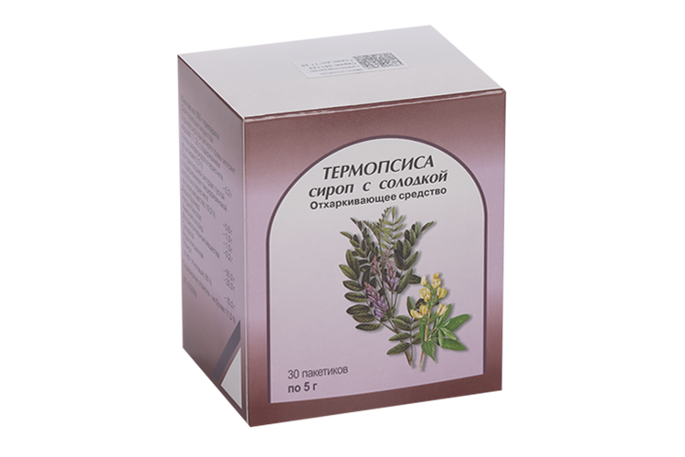 Термопсиса сироп с солодкой, 5 г, 30 шт