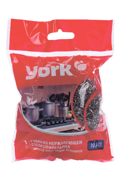 Губка York  из нержавеющей стали спиральная Maxi
