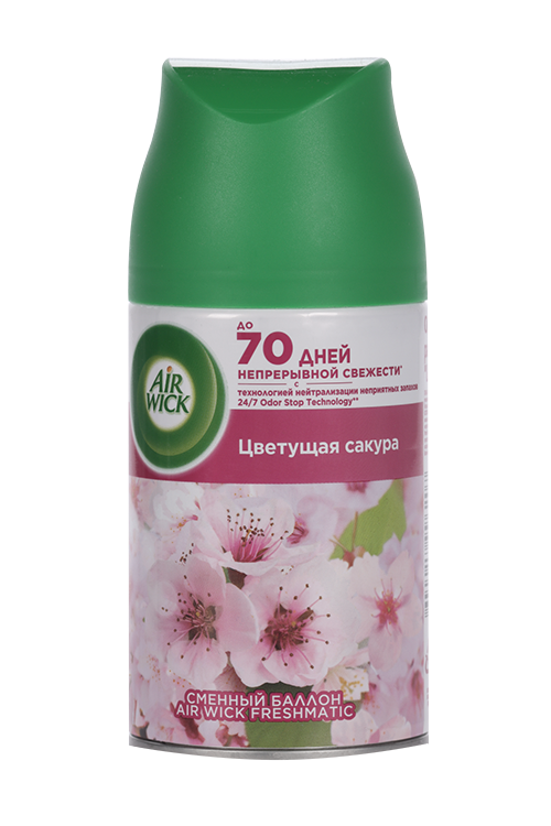 Сменный баллон Airwick Freshmatic Цветущая сакура к автоматизированному освежителю 250 мл