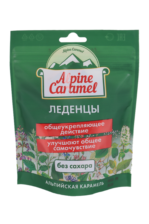 Леденцы Альпийская Карамель б/сахара, 75 г