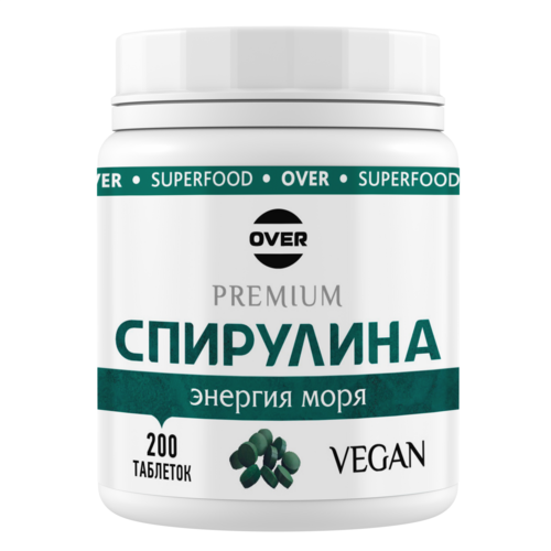 Спирулина OVER, 200 шт, таблетки