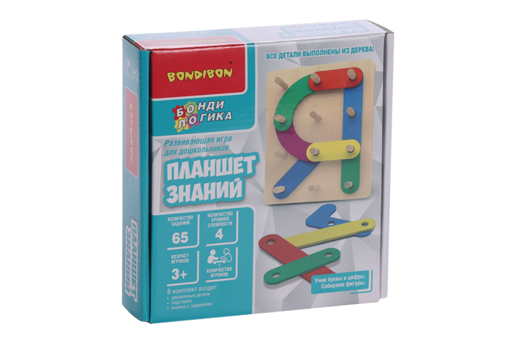 Игра BONDIBON настольная Планшет знаний