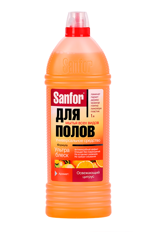 Средство Sanfor Освежающий цитрус д/мытья полов 1 000 мл