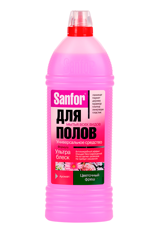Средство Sanfor Цветочный фреш д/мытья полов 1 000 мл