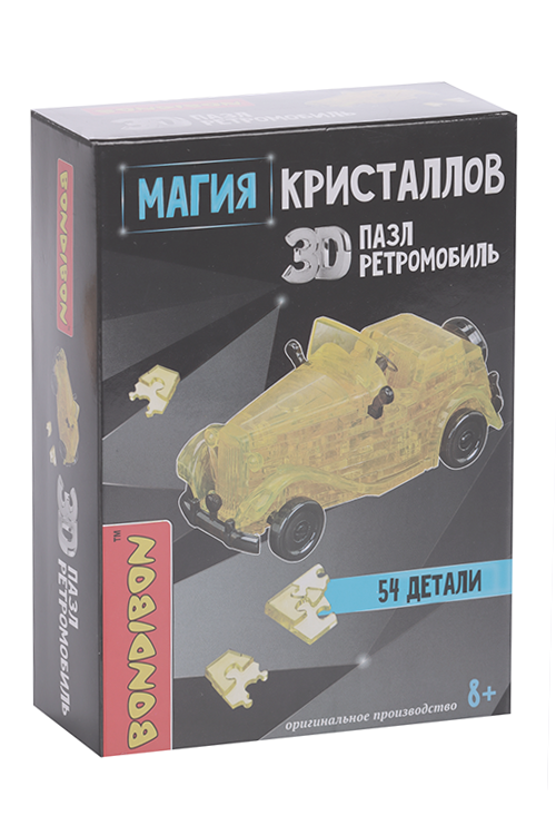 3D-Пазл BONDIBON Магия Кристаллов Ретромобиль 54 деталь