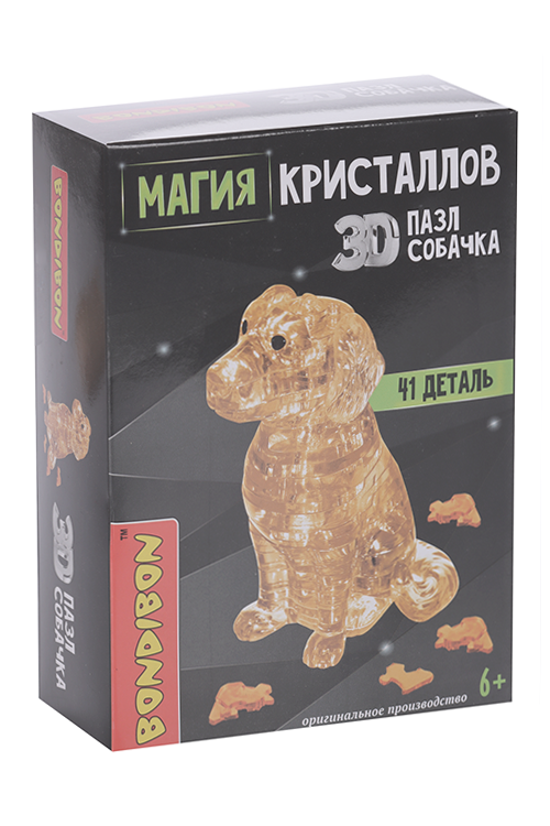 3D-Пазл BONDIBON Магия Кристаллов Собачка 41 деталь