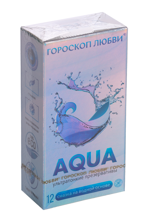 Презервативы Гороскоп любви Aqua ультратонкие, 12 шт