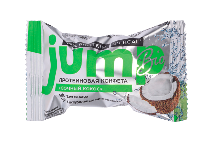 Конфета Jump Bio протеиновая Сочный кокос, 30 г