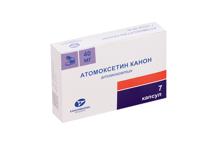 Атомоксетин Канон 40 мг, 7 шт, капсулы